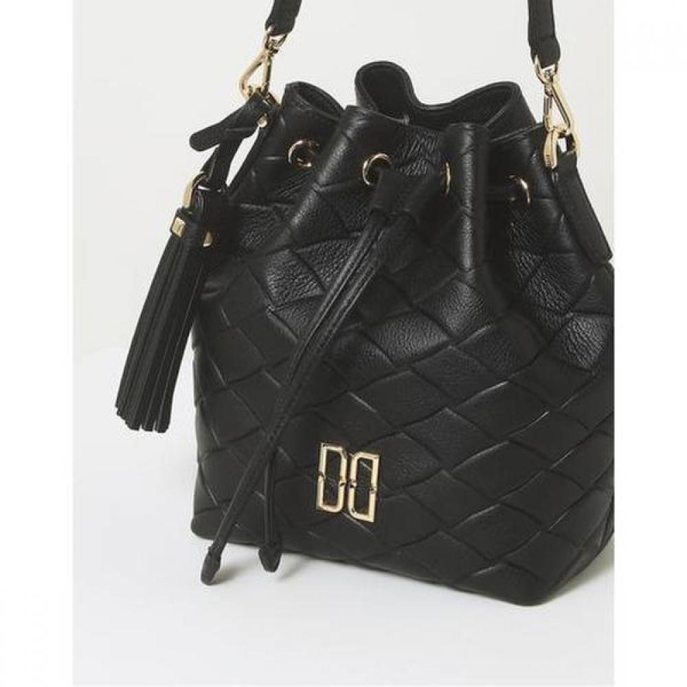 Daks Black Leather Drawstring Bag Carlisle Mesh Dcba6f323bk