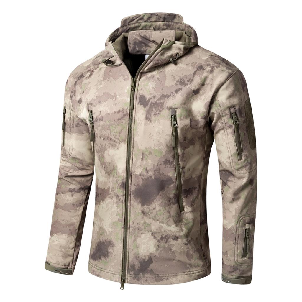 Herren Tarnfarbene Multifunktionale Outdoor Winterjacke zum Wandern und Reisen