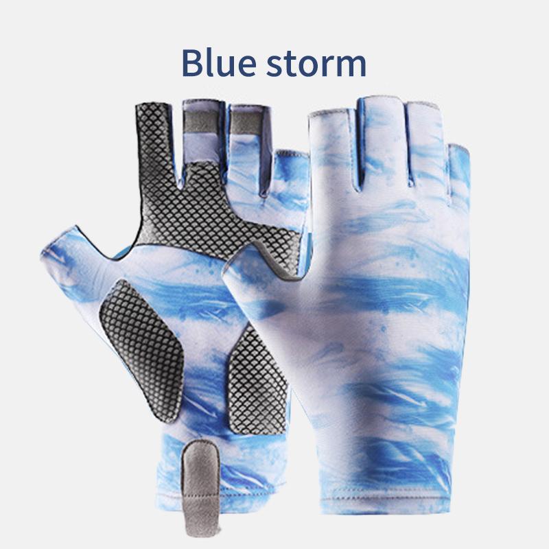 Rękawice wędkarskie bez palców z ochroną UV Rękawice chroniące przed słońcem Męskie Damskie na zewnątrz, Kajakarstwo, Wioślarstwo