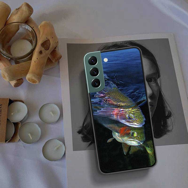 Brown Trout Fly Fishing Phone Case For Samsung A16 A26 A36 A56 Galaxy A02S A12 A52S A13 A23 A33 A53 A54 A34 A24 A14 A22 A32 A42