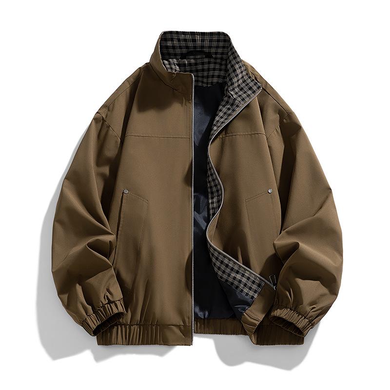 Men's Coat Trend Loose Korean Version Handsome Lapel Jacket Men