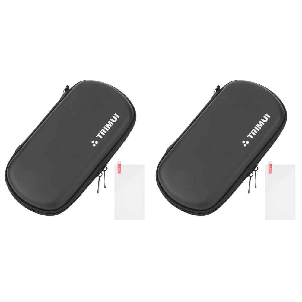1-5Pcs Hard EVA Carrying Case for Trimui Smart Pro Handheld Game Console Dustproof Console Storage Bag with Tempered Glass Film