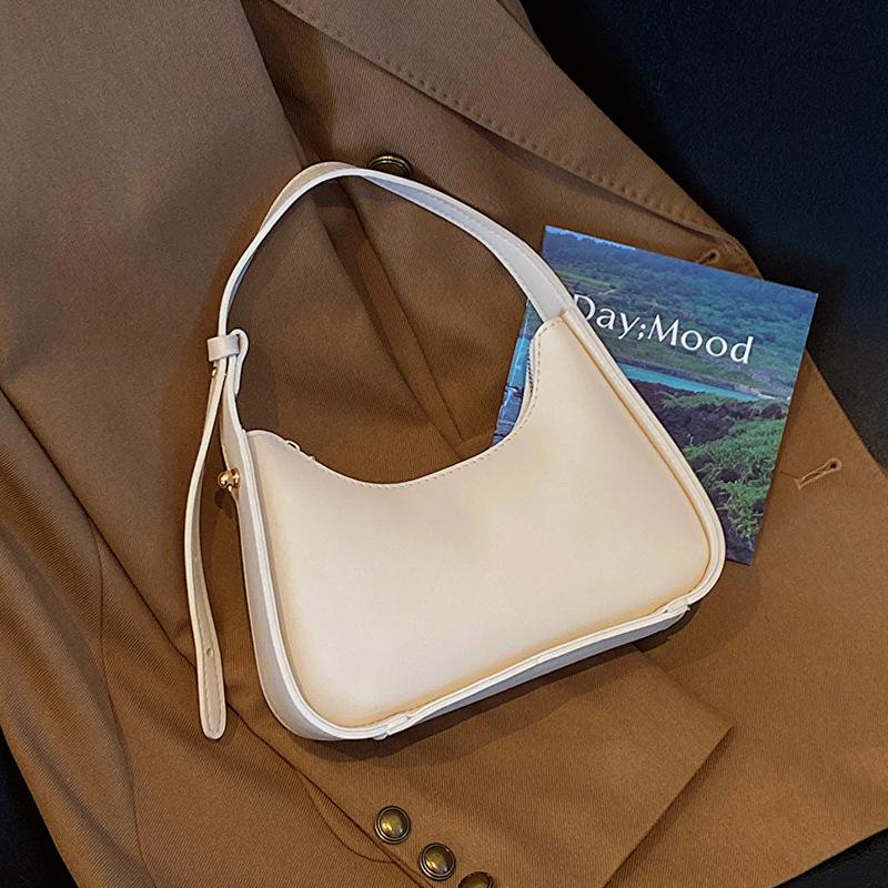 Solid Color Popular Underarm Bag New Small Fresh and Fashionable Casual Women's Bag Handbag Trendy Small Square Bag