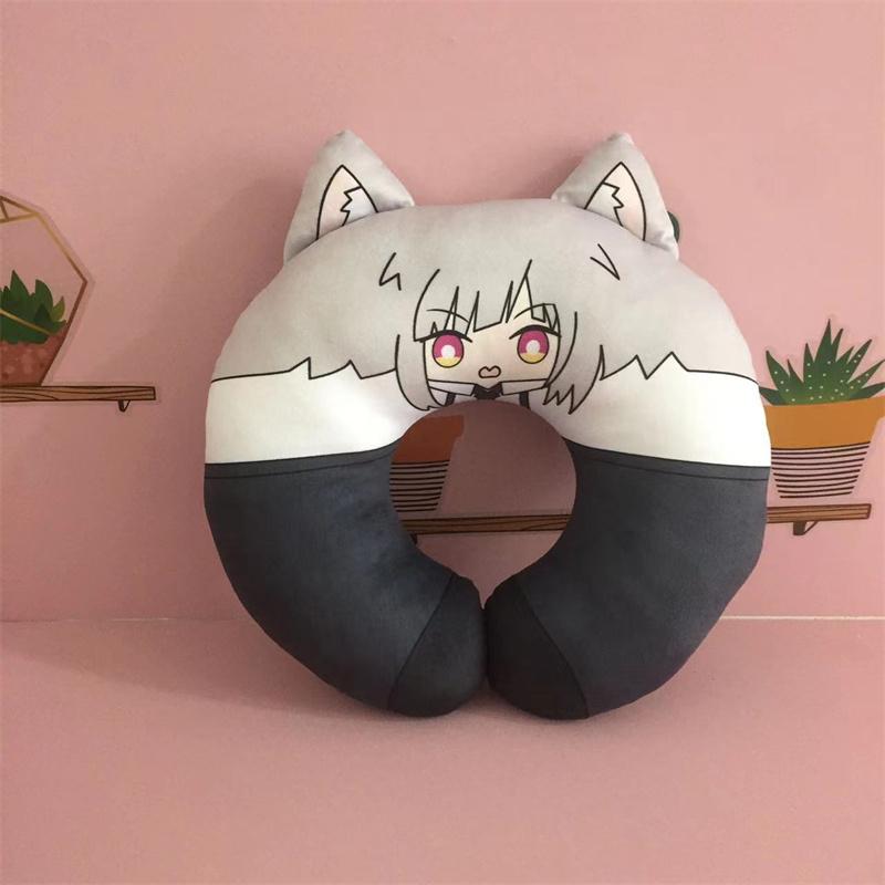 Bungou Stray Dogs Edogawa Rampo Cosplay Seyahat Boyun Yastığı Fyodor Dostoyevsky U Şekilli Peluş Yastık Oyuncak