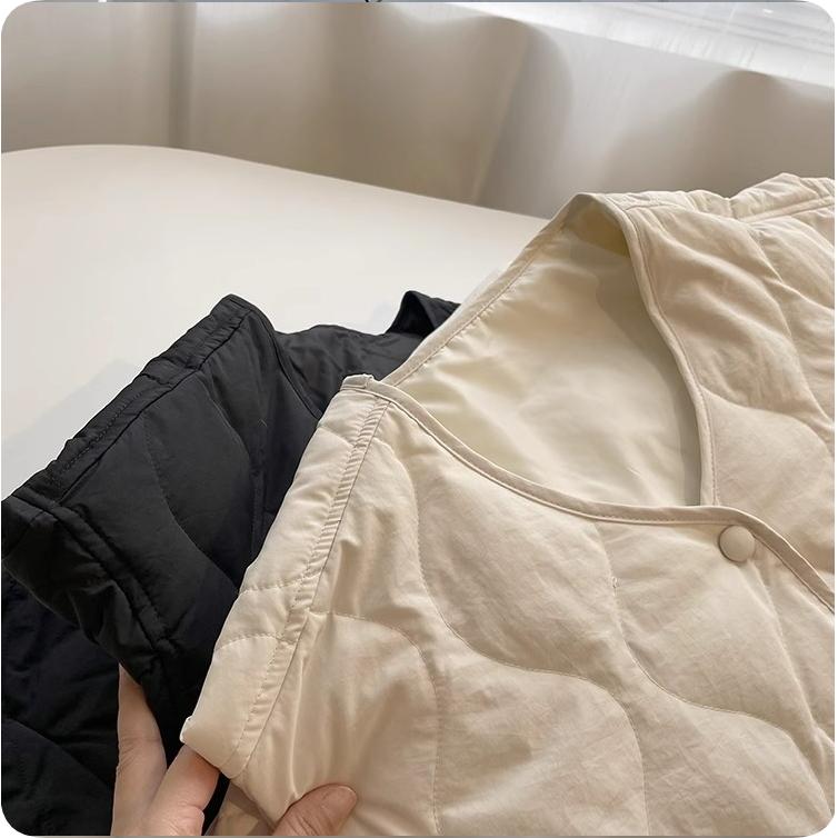 Rhombic Small Fragrance Cotton Jacket Women's Winter Loose Lamb Wool Jacket Women's Plus Velvet Thickening