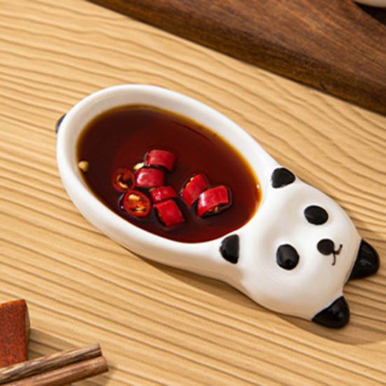 Panda Dipping Bowls Ceramic Sauce Dishes Cute Mini Bowls for Soy Sauce Condiments Snacks Serving And Table Decor