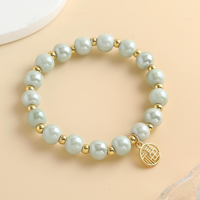 1Pcs Ceramic Bracelet Hand Chain Couple Hand Chain Beaded Bracelet