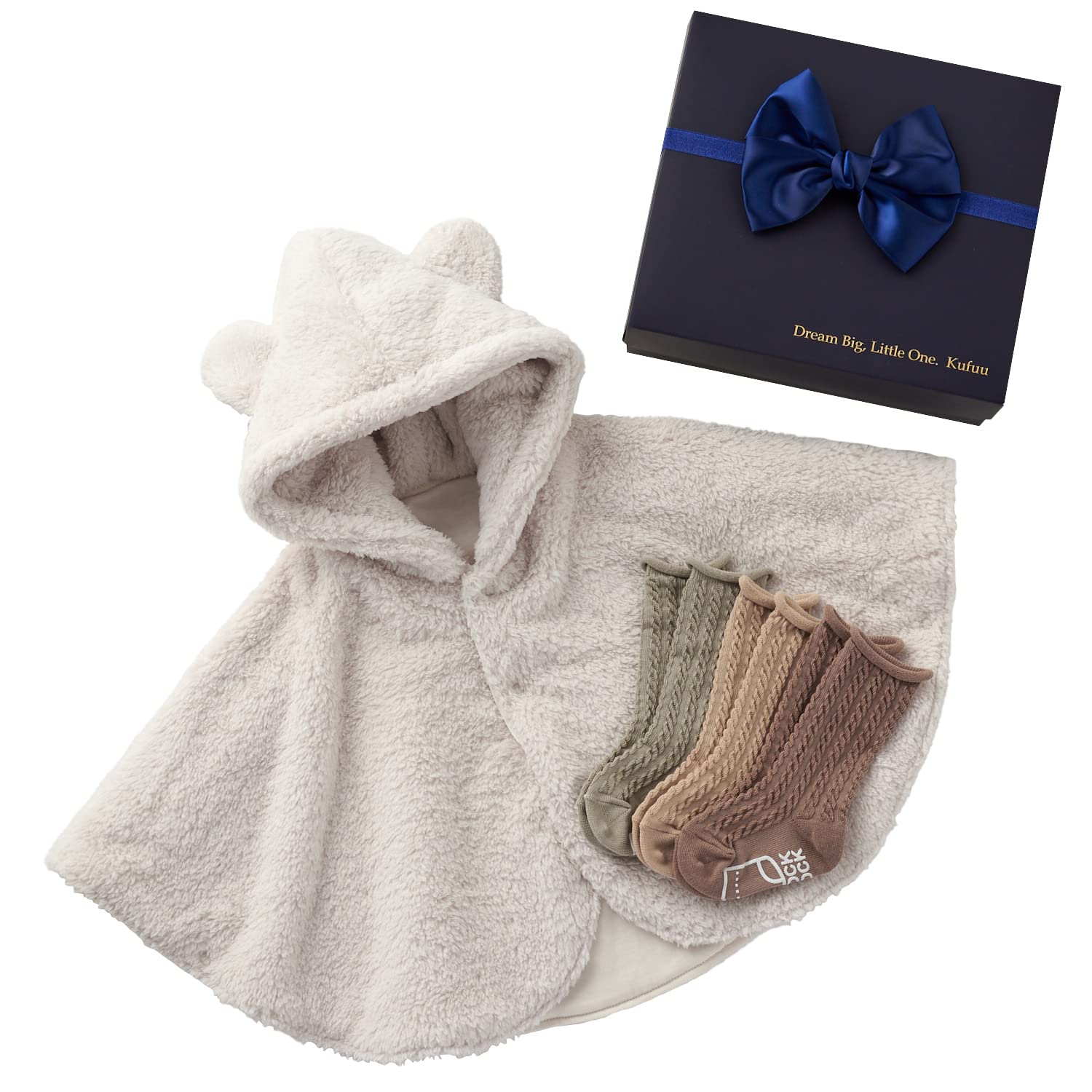 

Детское пончо носки коробка коричневые носки цвет слоновой кости медведь детский подарок для новорожденных [Kufuu] & (Земля Набор) - Дизайн,