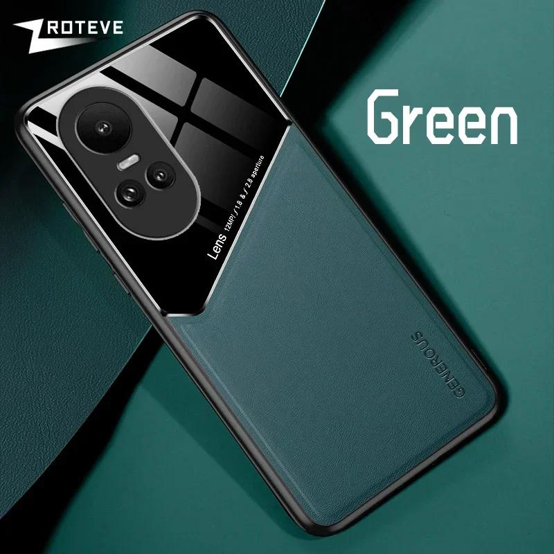 For Reno10 Case Zroteve PU Leather Car Magnetic Hard PC Cover For Oppo Reno 10 Pro Plus 5G 11 11F Reno11 Reno11F Phone Cases