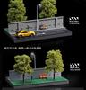 Freestyle Collector SHOUCANGJIA Road and Green Park Diorama SCJ82032 (FREESTYLE) 1/64 Wall-side