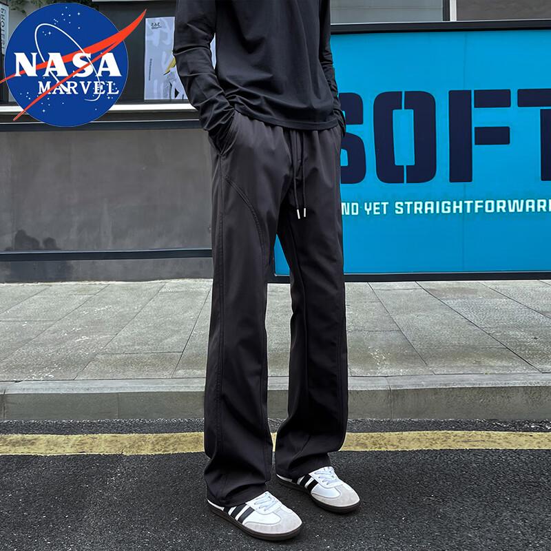 NASA MARVEL Men's Loose-Fit Straight-Leg Casual Pants