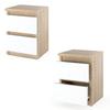 Nightstand Sonoma Oak White 30 CM 2S Bedside Table Bedroom Furniture