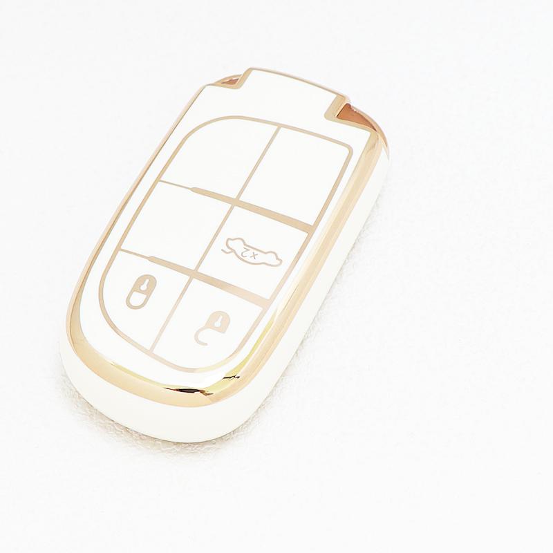 Auto Shell Fob Accessaries For Chrysler 300C Wrangler Dodge For Jeep Renegade Compass Grand Cherokee Tpu Car Key Cover Case