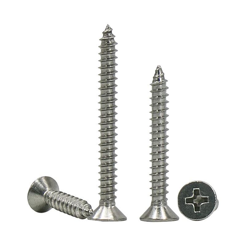 304 Stainless Steel Cross-Recessed Countersunk Self-Tapping Screws