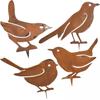 Garden Stake Metal Birds Decorative Ornament Figures