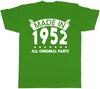 Made In 1952 All Original Parts Birthday Funny Unisexs Short Sleeve TShirt