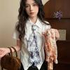 Exaggerated Design Necktie Unique Collarbone Tie Trendy Tie Necklace  For Women Men