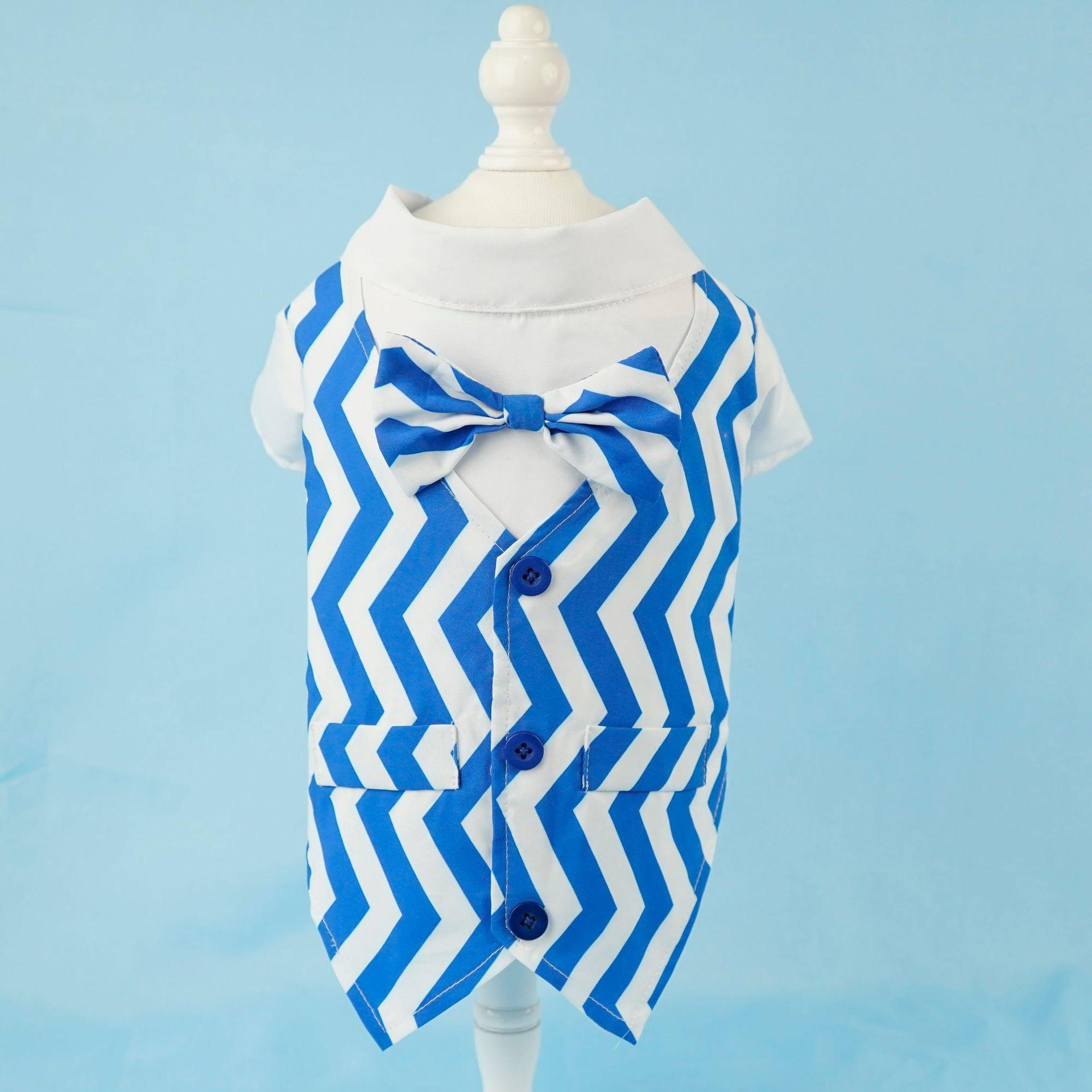 

Костюм студента для питомца, одежда для питомца, парное платье, юбочный костюм, полосатый, весенне-летний, кошка, собака, маленький плюшевый мишка XL