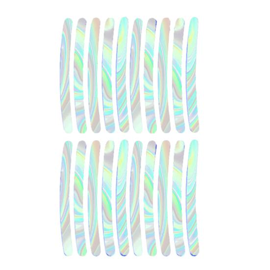 Car Wheel Reflective Strip, Rainbow Rim Decals for Cars Motorcycle Bike, Waterproof High Visibility Sticker for Tires