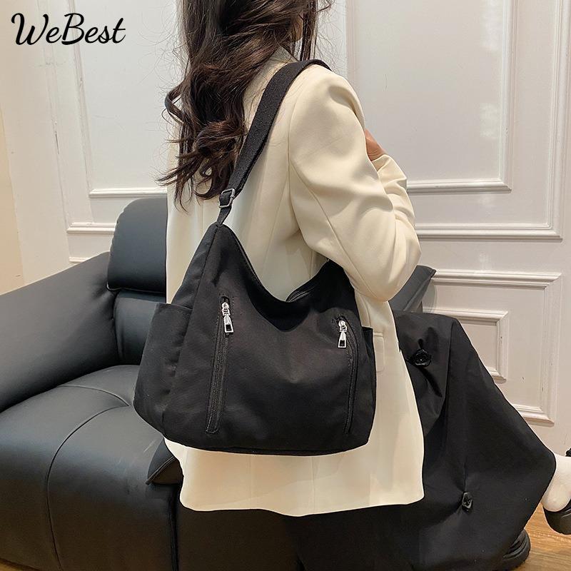

Korean Style Casual Nylon Tote Bag Trendy Versatile Shoulder Crossbody Purse хакі