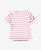 Nyuballanseu Nbneg2W442 / Women Essential Fitted Striped Short Sleeve Tee (Pink)