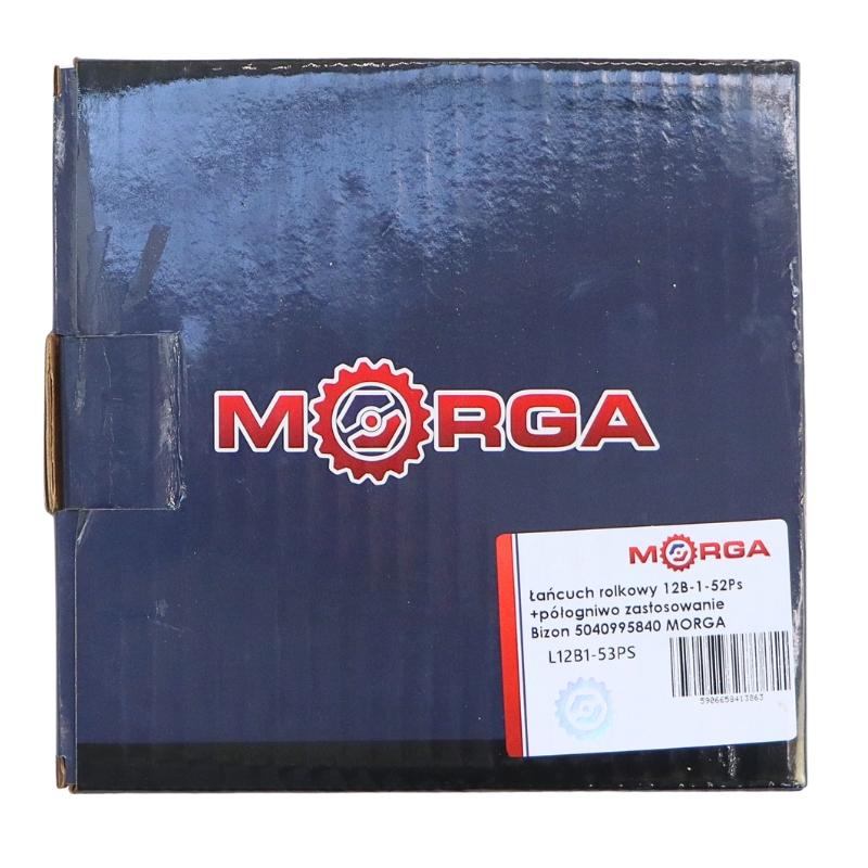 Roller chain 12B-1-52Ps + half-link Bizon 5040995840 MORGA