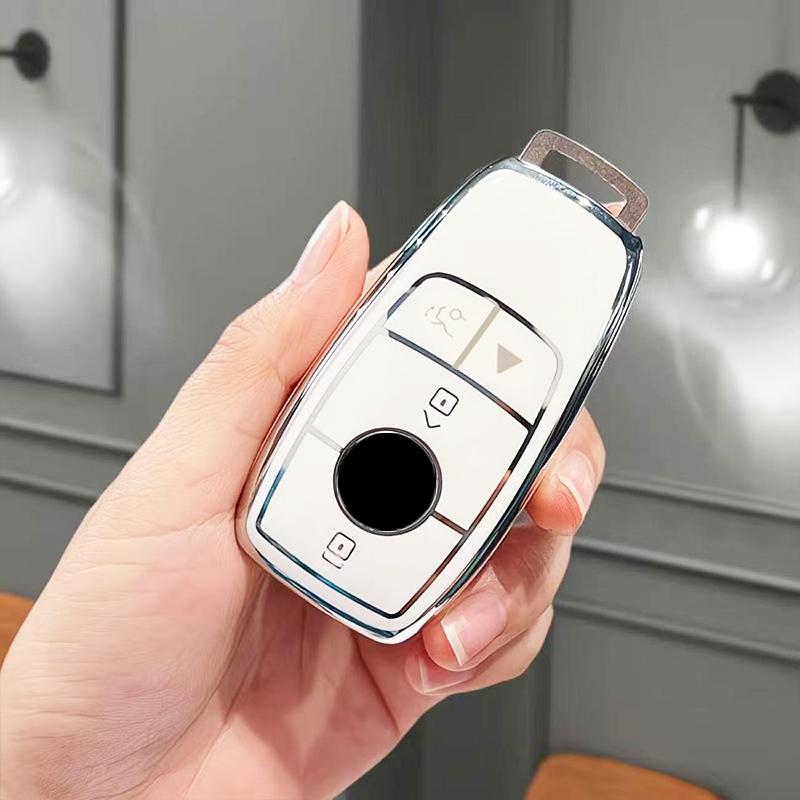 Shell Keychain Tpu Car Smart Key Cover Case For Mercedes Benz Cle W205 W213 W222 X167 W177 A C E S G Class Glc Cla Glb 200