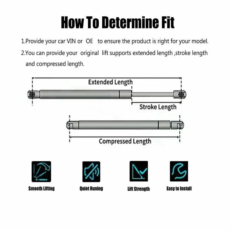 2xRear Tailgate Gas Shocks Struts Lift Support For 2015-2021 Lexus NX200t NX300 NX300h With Power Liftgate Extended Length:605mm