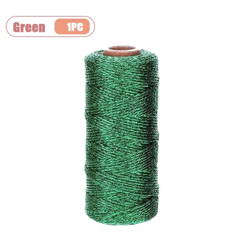 1mm Goldfaden Geschenkband für DIY Dekoration Weihnachten Metallic Kordel Nicht Elastisch Glänzendes Seil für Handwerksdekor