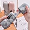 Portable Toothbrush Cup Bathroom Toothpaste Holder Storage Case Box Organizer Travel Toiletries Storage Cup Toothpaste Cartridge