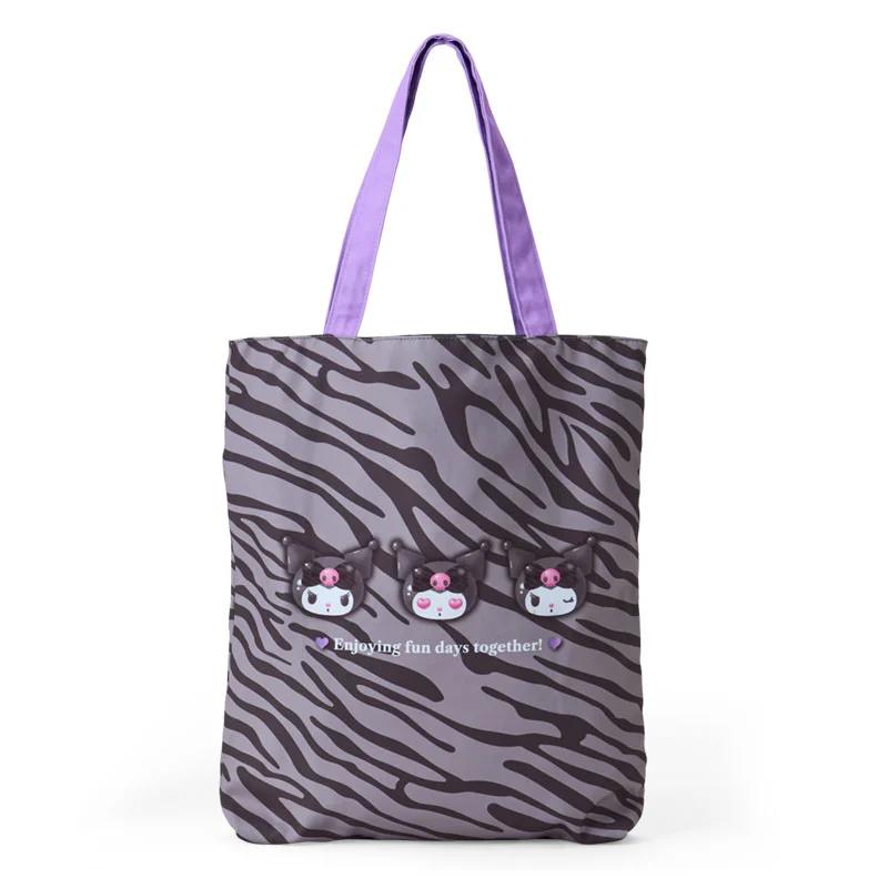 Sanrio KUROMI Tote Bag (monotone Animal Print ) Japan NEW Sanrio Characters