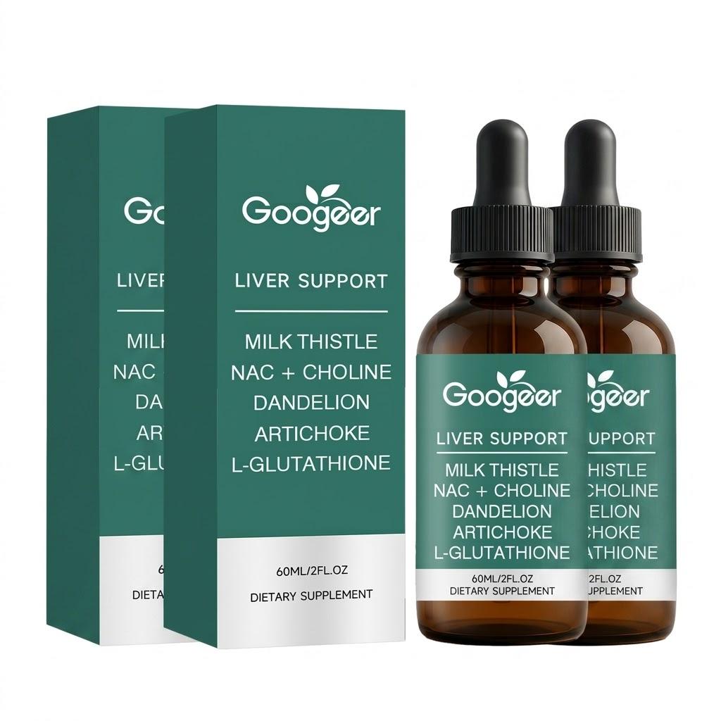 Googeer Supporto Epatico - Cardo Mariano e L-Glutatione Gocce Liquide (60 ml)