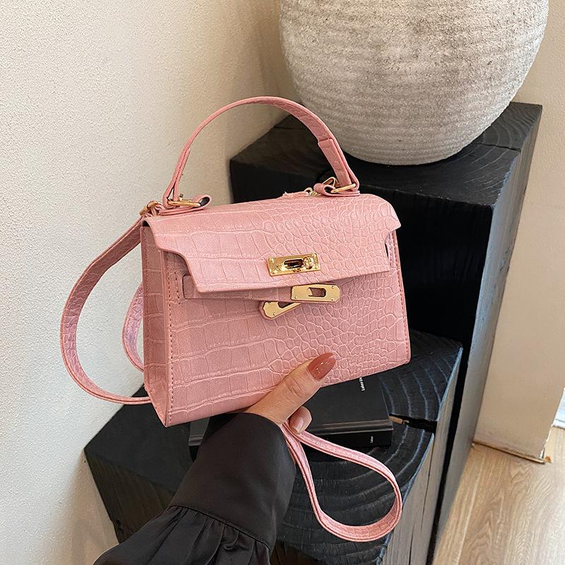 High texture niche women's bag new stone pattern versatile handbag women's premium shoulder messenger bag