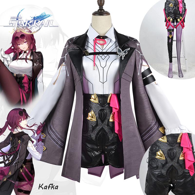 Honkai Rail Star Kafka Game Cosplay Costume Halloween Party Comic Con Up Dress