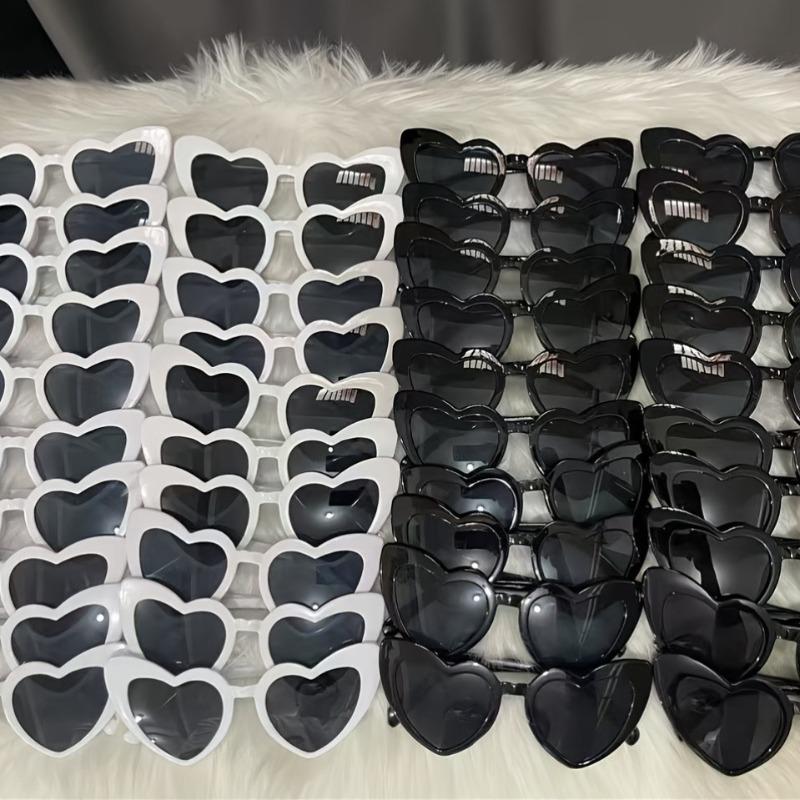 40pcs Heart shaped Glasses Wedding Party Birthday Gift Birthday Gift Bachelor Party Party Supplies Halloween Christmas Gift
