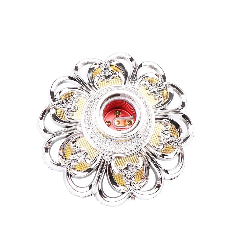 1Pc E27 Colored Pendant Lamp Holders Round Screw Fixed Base Socket Lamp Bulb Fixing Base Stand Light Bulb Holder