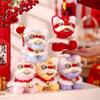 Cartoon Lion Dance Keychain Awakened Lion Chinese New Year Gift  Bag Hanging Accessories
