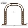Retro Bronze Wrought Iron Garden Arch Trellis