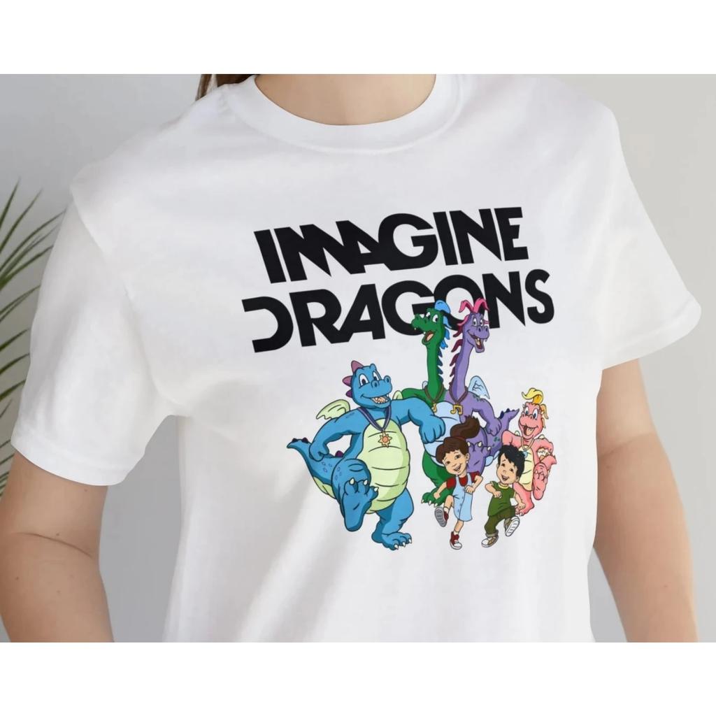 Rock Band Imagine Dragons T-shirt Men and Women New Summer Cotton Clothing Casual Fashion Short Sleeved Tee Streetwear Unisex