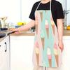 1pc Large Solid Color Background Romantic Heart Pattern Apron, Home Decoration Kitchen Wear, Sleeveless Durable Washable Unisex Cooking Apron,