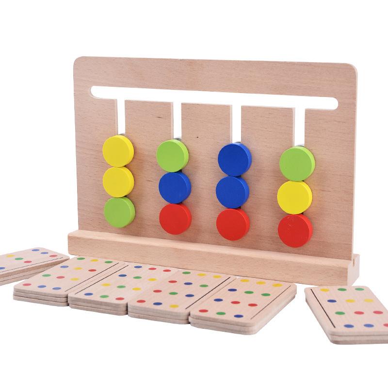 Four-Color Game Early Education Logical Thinking Training Enlightenment Teaching Aids Intellectual Development Multi-Functional Educational Toys