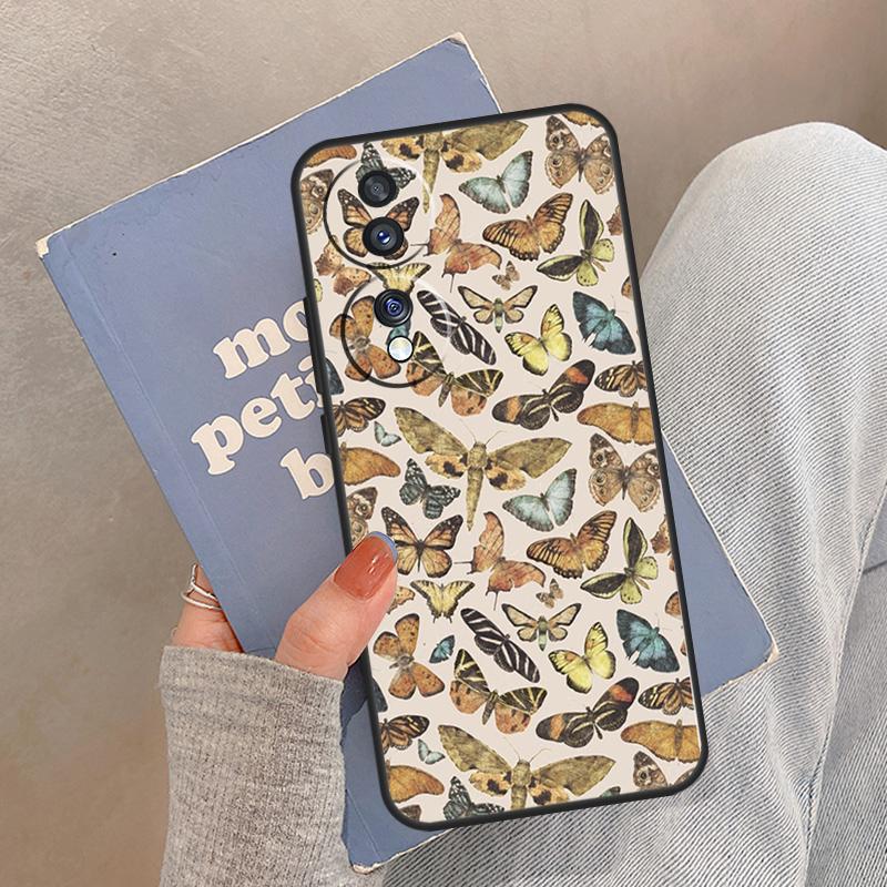 Moths insects botanical butterflies Case For Honor Magic 8 5 6 7 Pro Cover For Honor 400 200 Lite 50 70 90 X8a X8b X9a X9b X9c