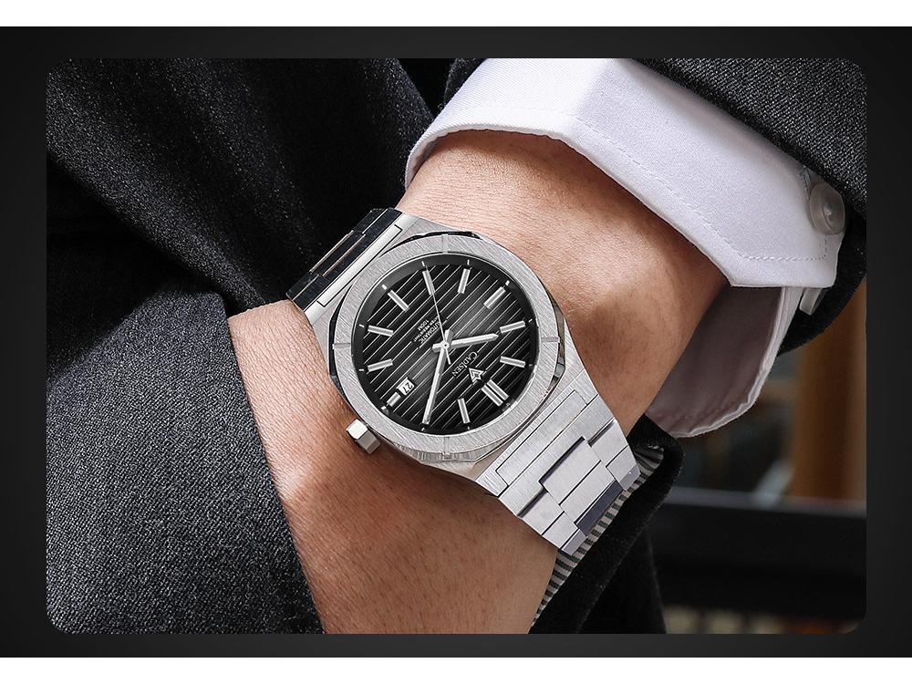Cadisen Men's Automatic Mechanical Watch with Japan 8215 Movement - Fashion Business Design