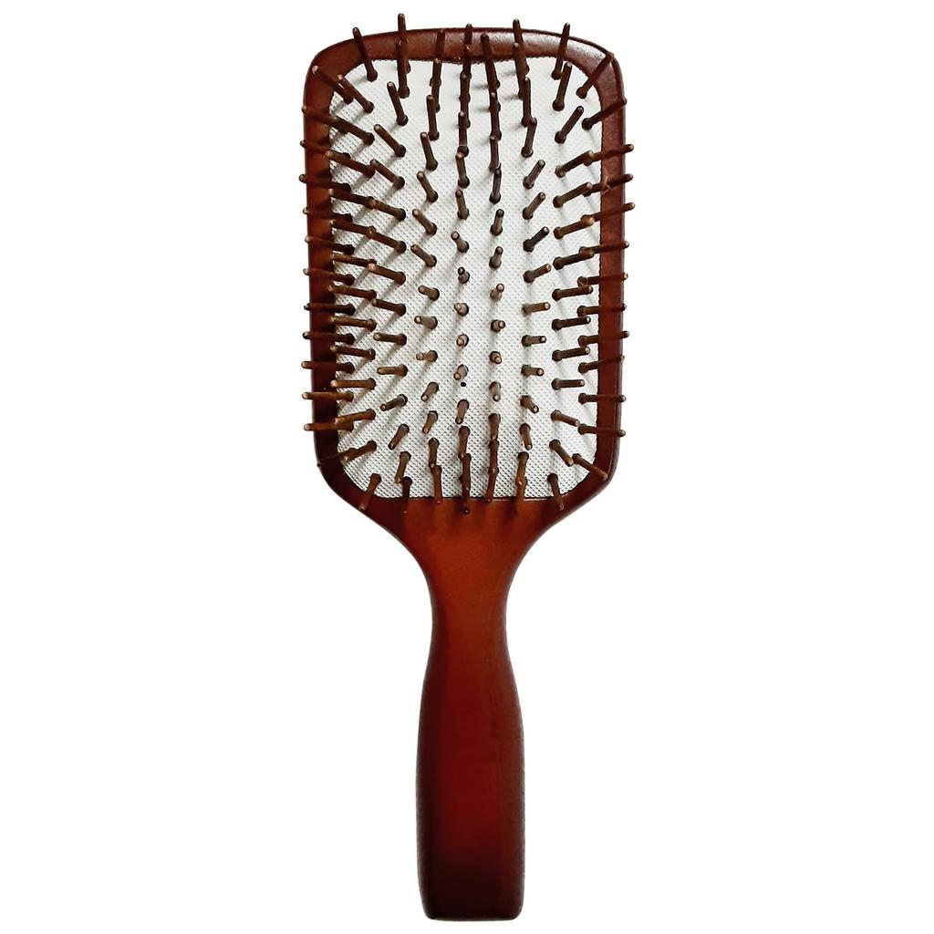 KAMIKA Wooden Paddle Brush Massage Scalp Head [Scalp Brush, Massage, Spa] (1 Brush)