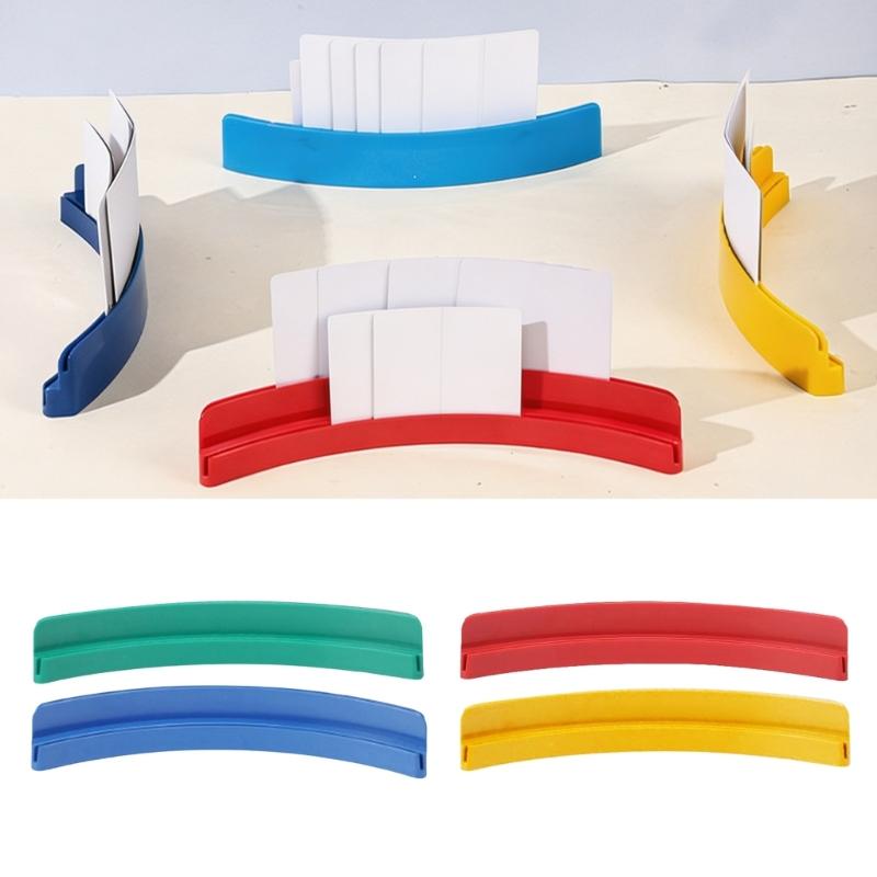 4Pcs Playing Card Holder Deck Stand Plastic Play Cards Holder Racks Organizers Display Holder for Seniors Adults