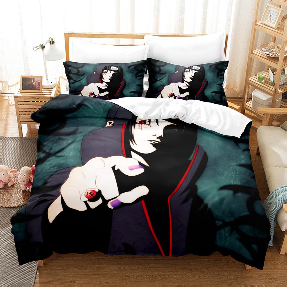 Home Textiles Naruto Quilt Cover 3D Digital Printing Three-Piece Set