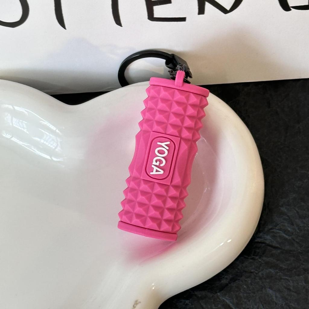 Miu Series Dumbbell Plate Keychain: Trendy Fitness Accessory & Sports Jewelry Gift