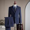 Men's Anti-Wrinkle Slim Fit Business Suit: High-End Formal Wear for Weddings and Engagements.
