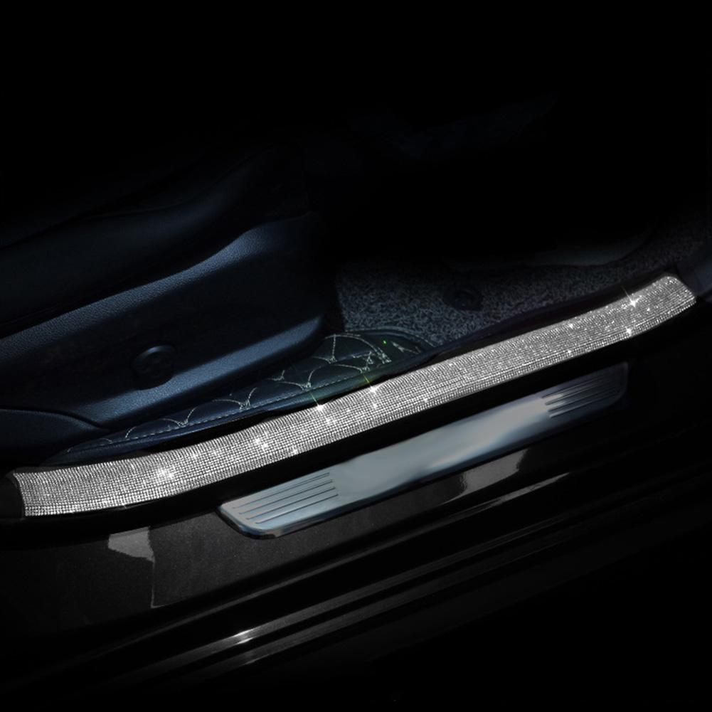 45CM Strass Auto Aufkleber Dekoration Auto Multifunktions Schwelle Schützen Aufkleber Band Auto Schutz Kratzfest