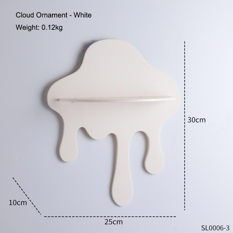 Creative Cloud Storage Decoration Irregular Shape Wall Mounted Storage Ornament Homestay Home Decor Craft Gift for Friends
